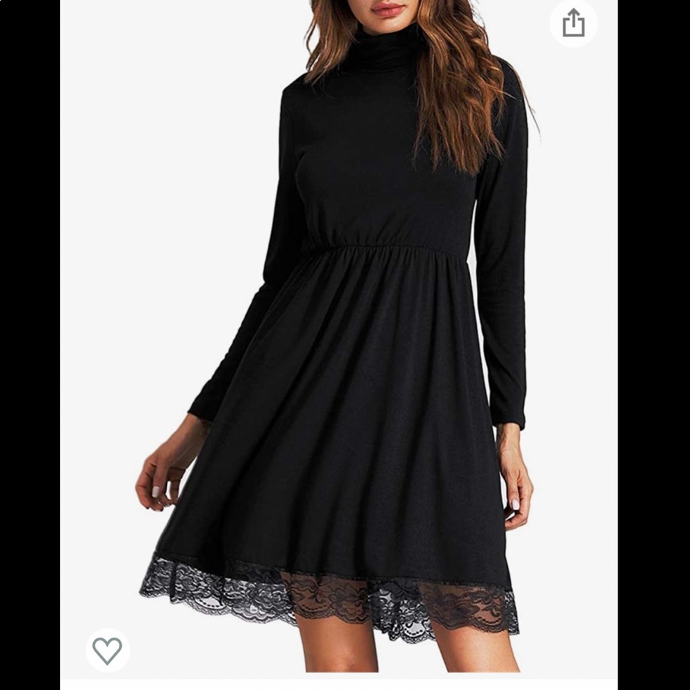 Turtle neck lace dress new with tags NWT